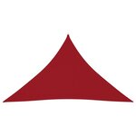 vidaXL Voile de parasol Tissu Oxford triangulaire 4x4x5 8 m Rouge