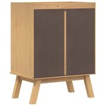 vidaXL Meuble sous lavabo 114x43x73 5 cm en bois de pin massif