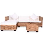 vidaXL Ensemble de canapés 14 Pièces Rotin naturel