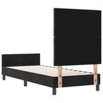 Cadre de lit vidaXL Noir 80x200 cm Velours
