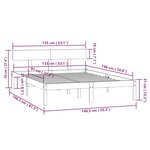vidaXL Cadre de lit sans matelas blanc bois de pin massif