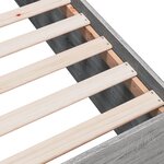 vidaXL Cadre de lit sans matelas sonoma gris 90x190 cm
