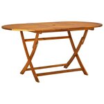 vidaXL Ensemble à manger d'extérieur 7 Pièces Bois d'acacia solide