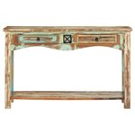 vidaXL Table console 120x40x75 cm Bois solide de récupération