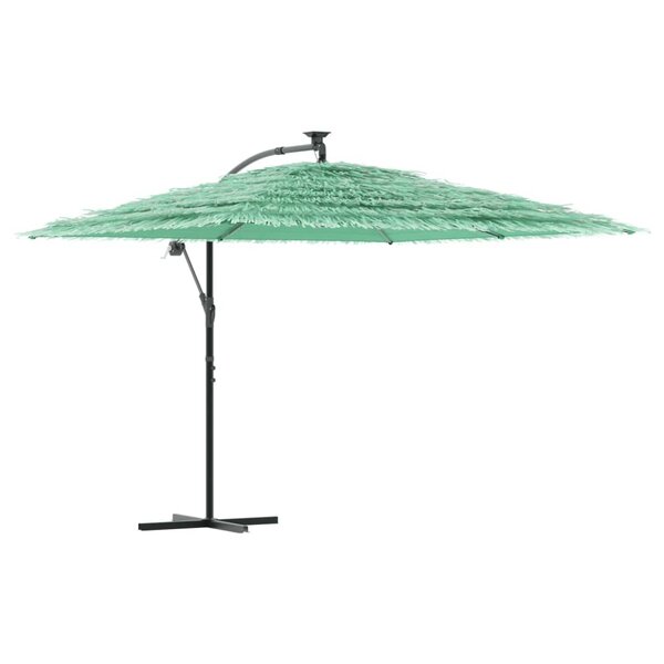 vidaXL Parasol de jardin avec mât en acier vert 290x290x238 cm