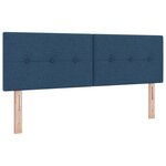tête de lit capitonnée bleue 160 cm en tissu