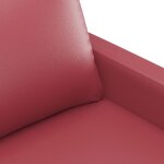 vidaXL Ensemble de canapés 2 Pièces et coussins Rouge bordeaux Similicuir