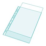 Sachet De 100 Pochettes Perforées Polypropylène Grainé Qualité + - A4 - Cristal - X 10 - Exacompta