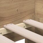 vidaXL Lit banquette Chêne artisanal Bois d'ingénierie 90 x 200 cm