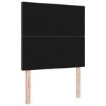 Tête de lit vidaXL capitonnée marron foncé 80 cm en tissu