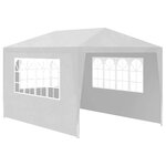 vidaXL Tente de réception 3x4 m Blanc