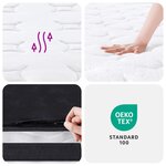 vidaXL Matelas à ressorts bonnell moyen 90x200 cm