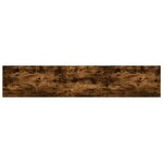 vidaXL Étagères murales 4Pièces chêne fumé 100x20x1 5cm bois d'ingénierie