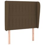 vidaXL Sommier à lattes de lit avec matelas Marron foncé 100x200 cm