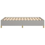vidaXL Cadre de lit Gris clair 120x200 cm Tissu