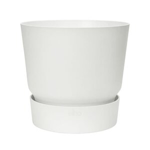 ELHO Pot de fleurs rond Greenville 47 - Extérieur - Ø 47 x H 44,1 cm - Blanc