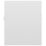 vidaXL Armoire d'évier Blanc brillant 41x38 5x46 cm Aggloméré