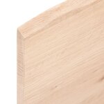 vidaXL Étagère de vasque murale acier et bois de chêne massif