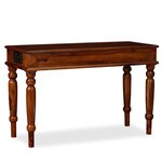 vidaXL Table d'écriture Bois massif de Sesham 120 x 50 x 76 cm