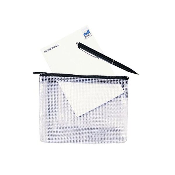 Pochette Mesh bag A6 transparent Noir REXEL