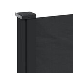 vidaXL Auvent latéral rétractable noir 180x500 cm