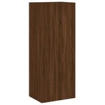 vidaXL Unités murales TV 4 Pièces chêne marron bois d'ingénierie