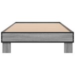 vidaXL Cadre de lit sans matelas sonoma gris 75x190 cm