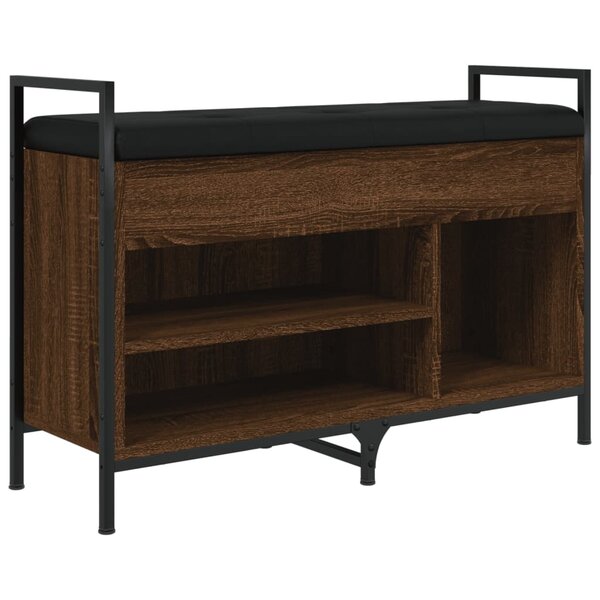 vidaXL Banc à chaussures chêne marron 85 5x32x57 5cm bois d'ingénierie