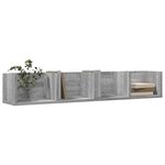 vidaXL Armoire murale sonoma gris 99x18x16 5 cm bois d'ingénierie