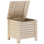 vidaXL Boîte de rangement avec couvercle RANA bois massif de pin
