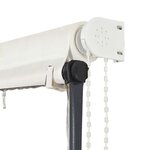 vidaXL Auvent rétractable avec LED 400x150 cm Crème