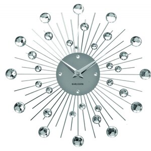Horloge ronde en métal sunburst 30 cm