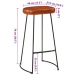 vidaXL Tabourets de bar Gavin lot de 2 44x37 5x78 cm