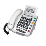 GEEMARC Téléphone filaire grosses touches sénior SERENITIES avec télécommande design