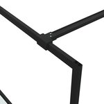 vidaXL Paroi de douche Noir 100x195 cm Verre ESG demi-dépoli