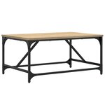 vidaXL Table basse chêne sonoma 75x50x35 cm bois d'ingénierie
