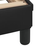 vidaXL Lit avec matelas noir 100x200 cm similicuir