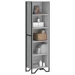 vidaXL Bibliothèque sonoma gris 50x31x169 cm bois d'ingénierie