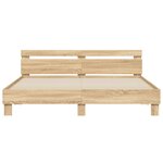 vidaXL Cadre de lit sans matelas chêne sonoma 160x200 cm