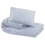 vidaXL Ensemble de housse de couette Gris 200x200 cm Coton