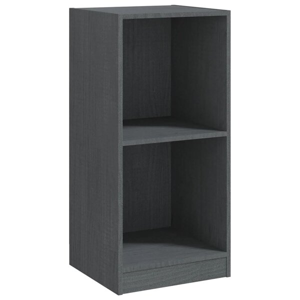 vidaXL Armoire d'appoint gris 35 5x33 5x76 cm bois de pin massif