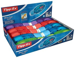 Boîtex10 - Ruban 5 mm x 8 m - Correction instantanée, propre et précise- Réécrit TIPP-EX