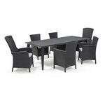 ALLIBERT JARDIN Table Lima 240cm 6-10 personnes avec allonge - Graphite