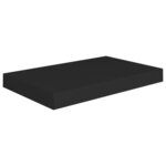 vidaXL Étagères murales flottantes 4 Pièces noir 40x23x3 8 cm MDF