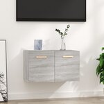 vidaXL Armoire murale Sonoma gris 60x36 5x35 cm Bois d'ingénierie