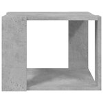 vidaXL Table basse Gris béton 40x40x30 cm Bois d'ingénierie