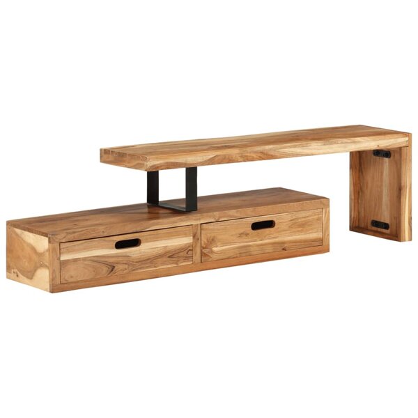 vidaXL Meuble TV Bois d'acacia massif