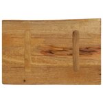 vidaXL Dessus de table 60x40x3 8 cm bord vivant bois massif manguier