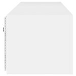 vidaXL Meubles TV muraux avec lumières LED 2 Pièces blanc 80x35x31 cm