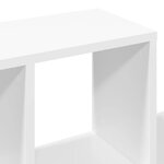 vidaXL Étagère murale blanc 100x20x53 cm bois d'ingénierie